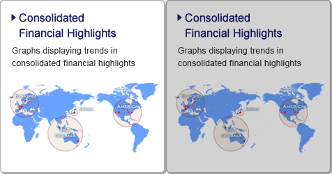 Consolidated Financial Highlights / Graphs displaying trends in consolidated financial highlights