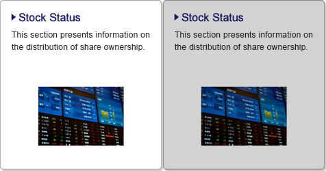 Stock Status / This section presents information on the distribution of share ownership.
