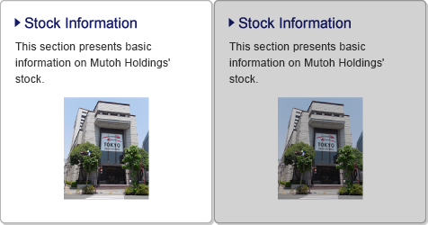 Stock Information / This section presents basic information on Mutoh Holdings' stock.
